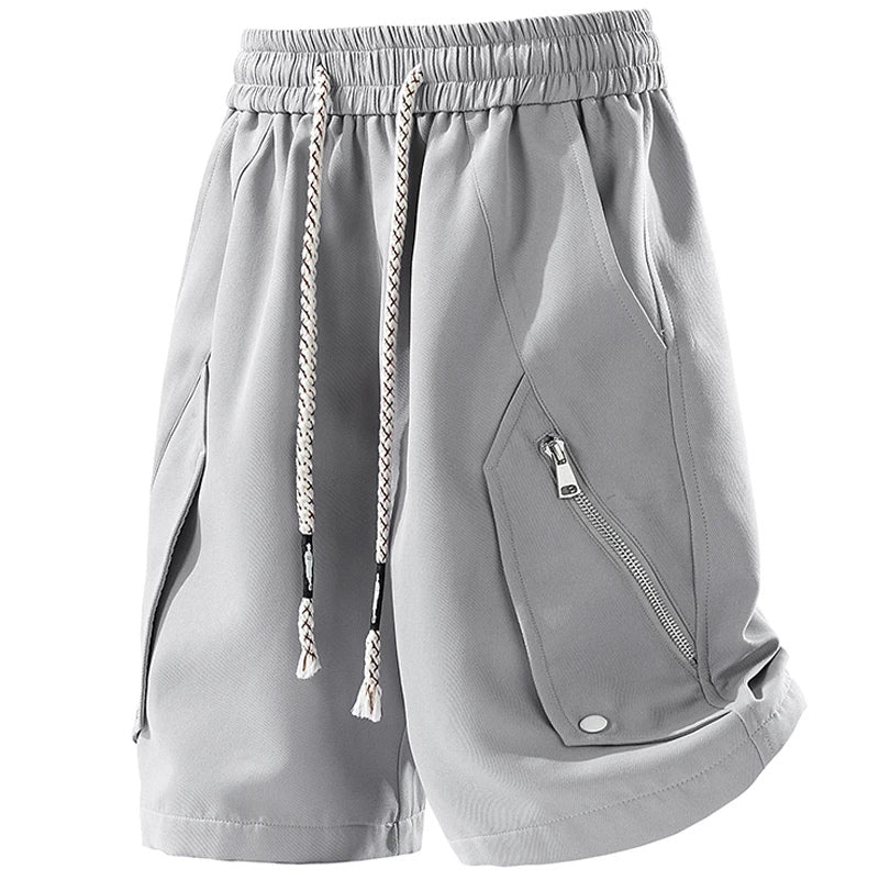 Short Deportivo Cargo con Bolsillos Zip