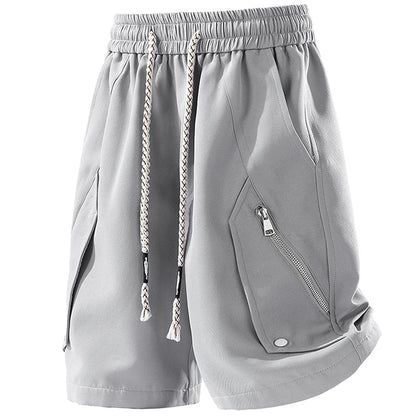 Short Deportivo Cargo con Bolsillos Zip