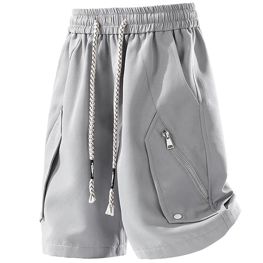 Short Deportivo Cargo con Bolsillos Zip