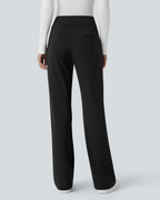 Opaline | Pantalon de Cintura Alta para Mujer con Bolsillos Laterales con Cremallera