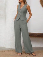 Sofía | Conjunto de chaleco y pantalones