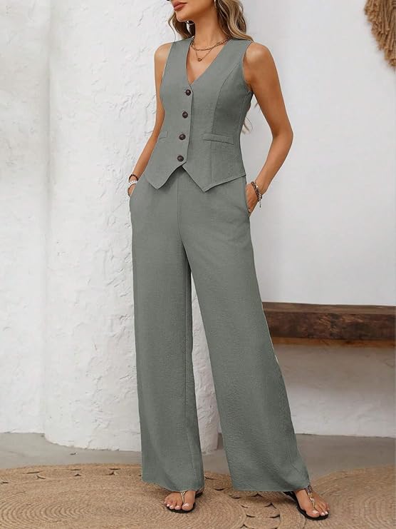 Sofía | Conjunto de chaleco y pantalones