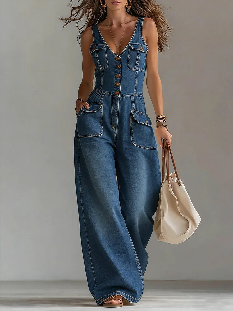 Sophie™ | Mono holgado de denim