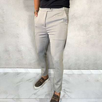 Roberto | Pantalones elegantes slim elásticos