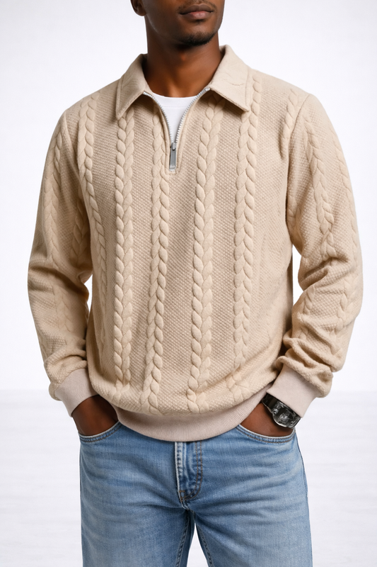Laurent | Suéter Térmico de Invierno con Textura Acolchada