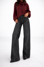 Magnolia | Pantalón vaquero con tachuelas