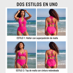 Sabine | Bikini 2 en 1 de corte alto con efecto moldeador