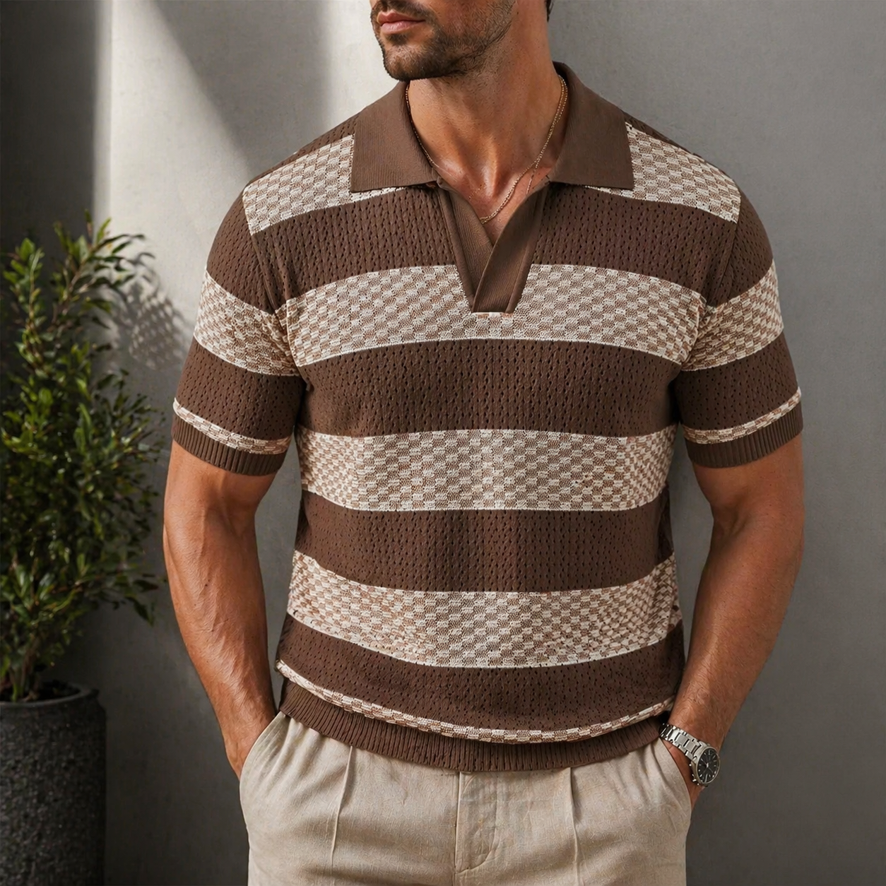 Polo de punto vintage Aldridge