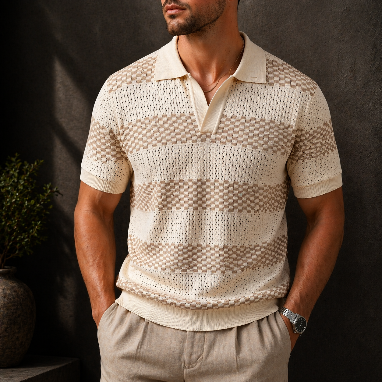 Polo de punto vintage Aldridge
