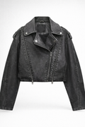 Alexandra | Chaqueta de Cuero Corta para Mujer