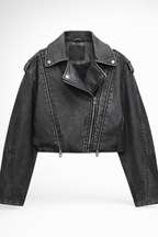 Alexandra | Chaqueta de Cuero Corta para Mujer