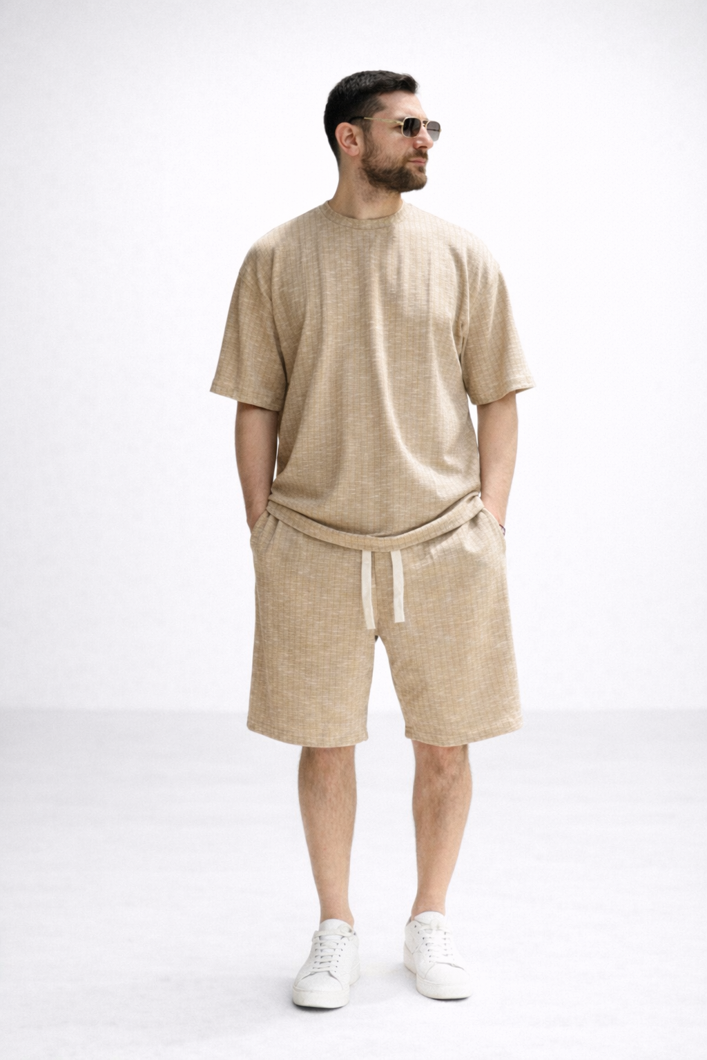 Atelier | Conjunto Casual con Camiseta Manga Corta y Short para Hombre