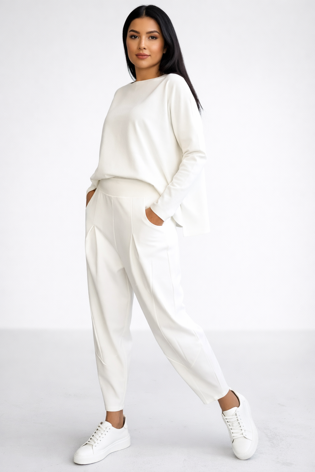 Set Ivy | Conjunto de camiseta de manga larga y pantalones informales para mujer