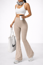 Élysia | Pantalones de Punto Acampanados de Máximo Confort para mujer