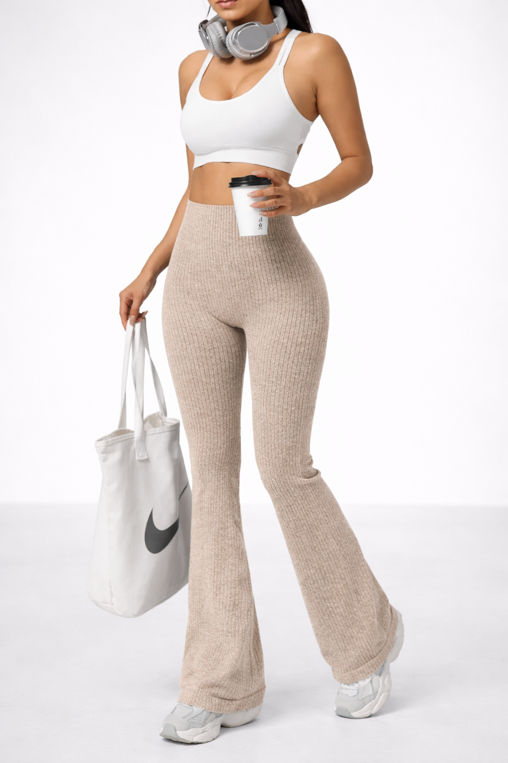 Élysia | Pantalones de Punto Acampanados de Máximo Confort para mujer
