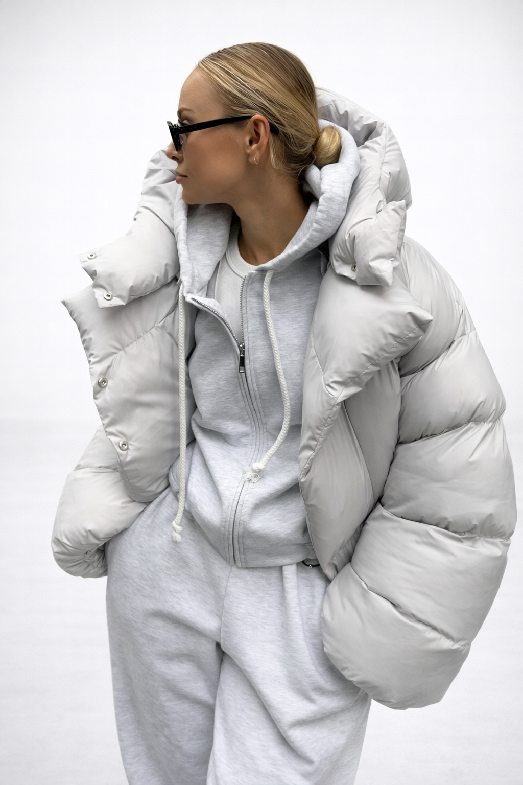 Gemma | Chaqueta acolchada oversize de doble capa