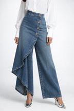 Roxana | Pantalones envolventes de denim