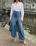 Roxana | Pantalones envolventes de denim