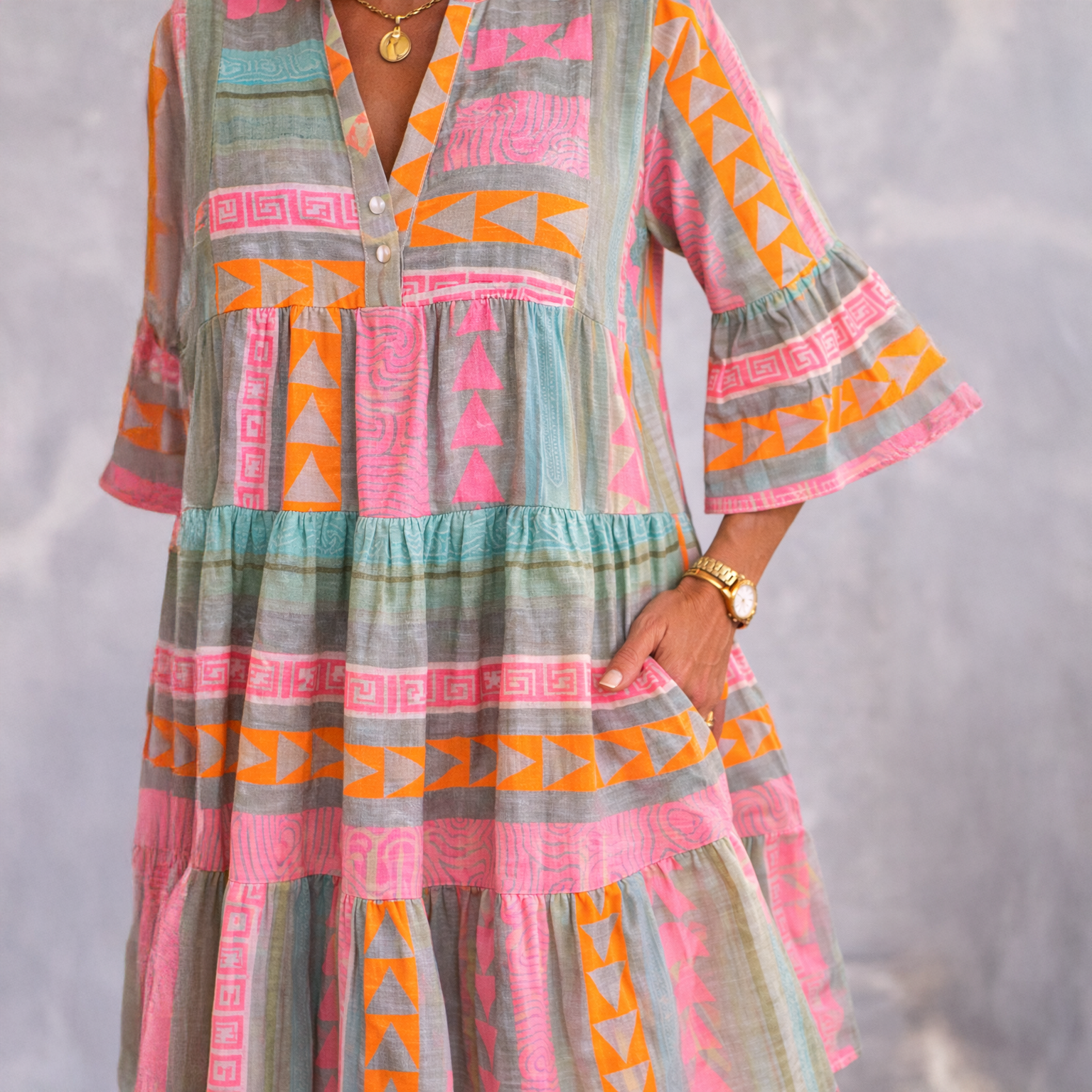 Lucía | Vestido midi holgado