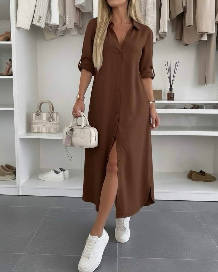 Sofía | Vestido camisero oversize