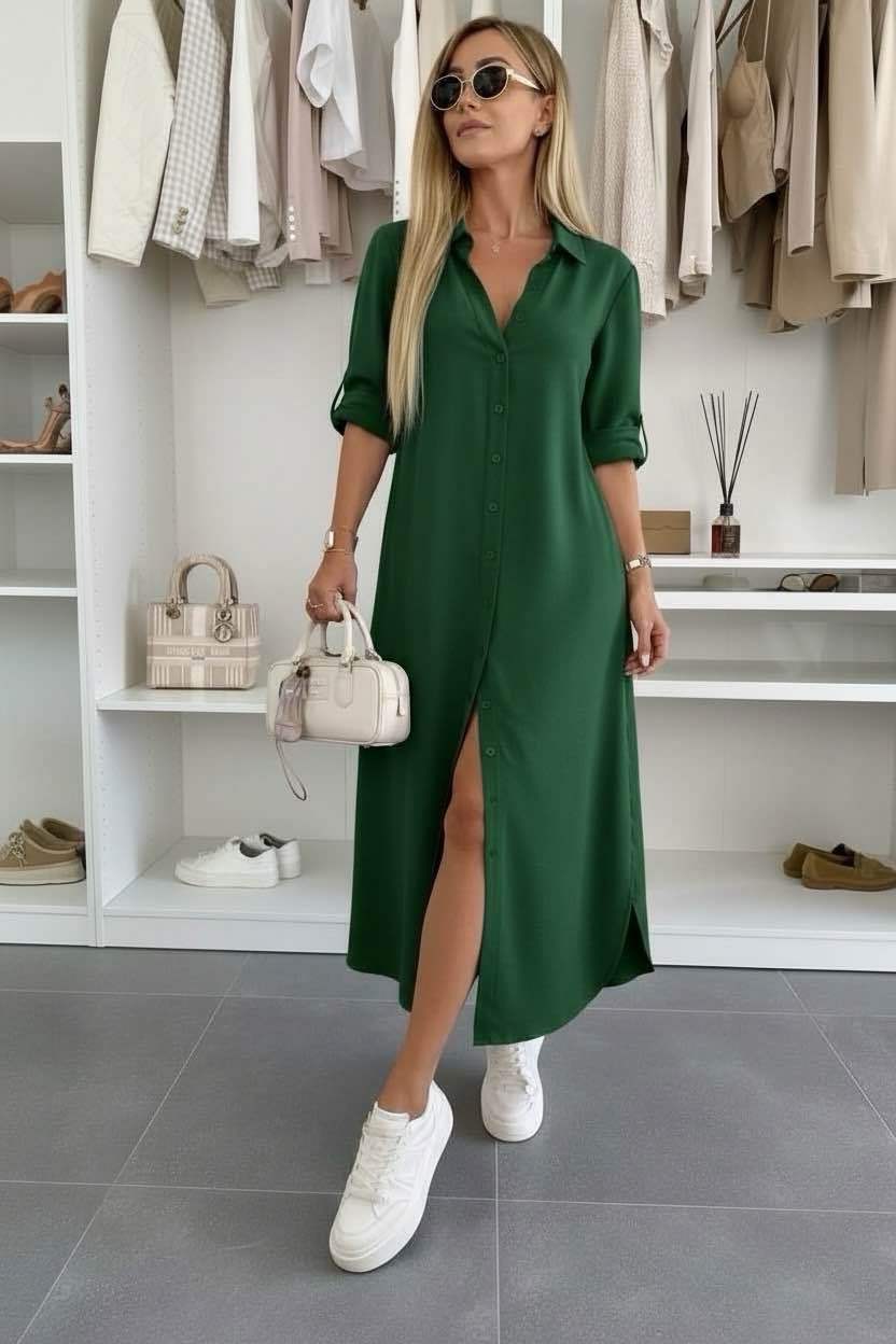 Sofía | Vestido camisero oversize