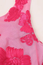 Diana | Vestido largo floral rosa
