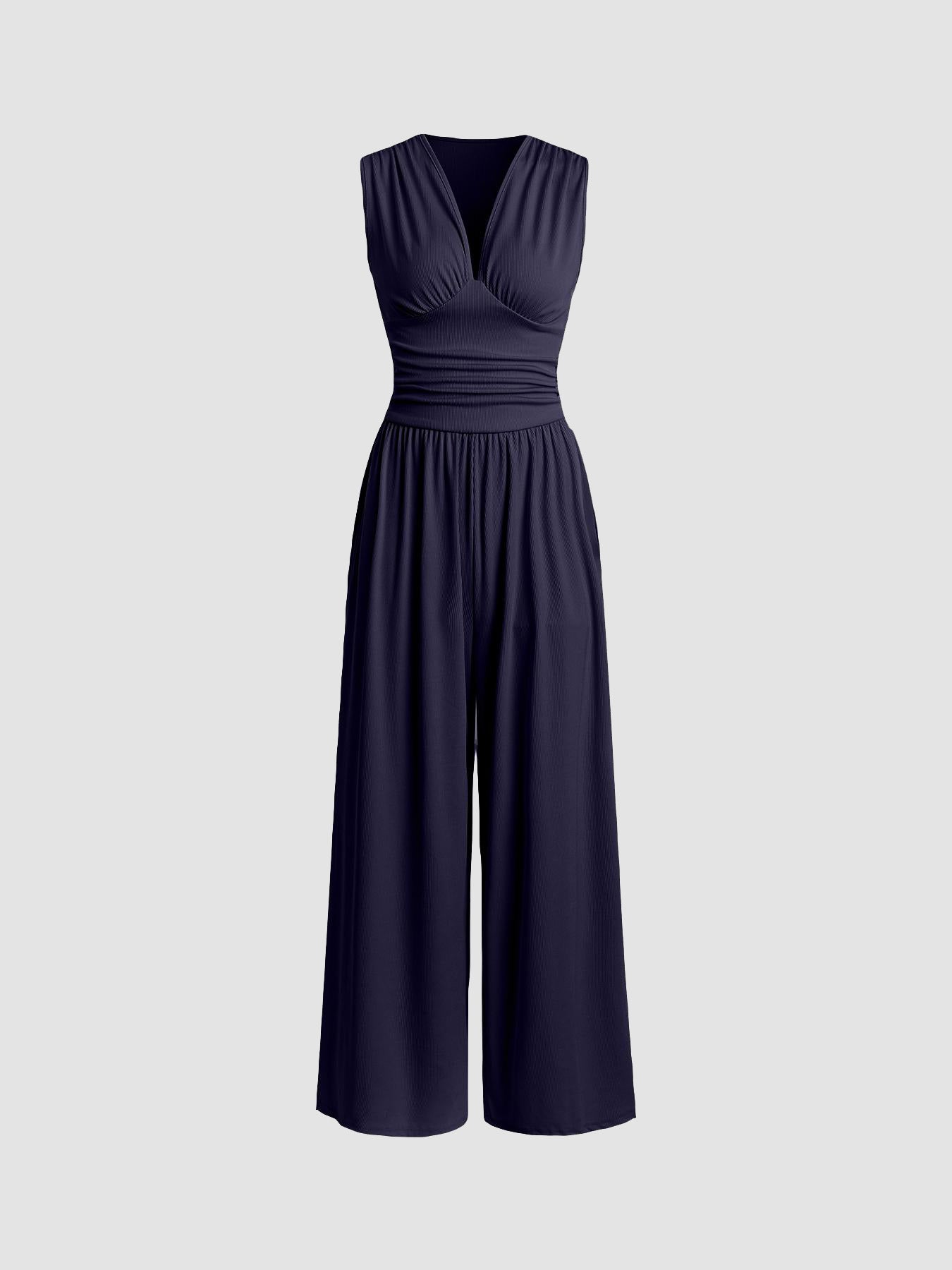 CHARITY – Mono elegante sin mangas y de corte ancho