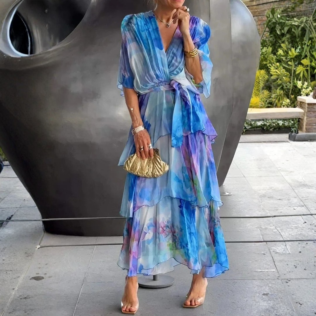 Cassia | Elegante vestido de gasa