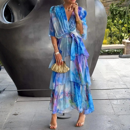 Cassia | Elegante vestido de gasa