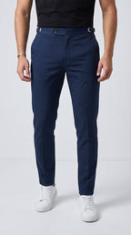 Roberto | Pantalones elegantes slim elásticos