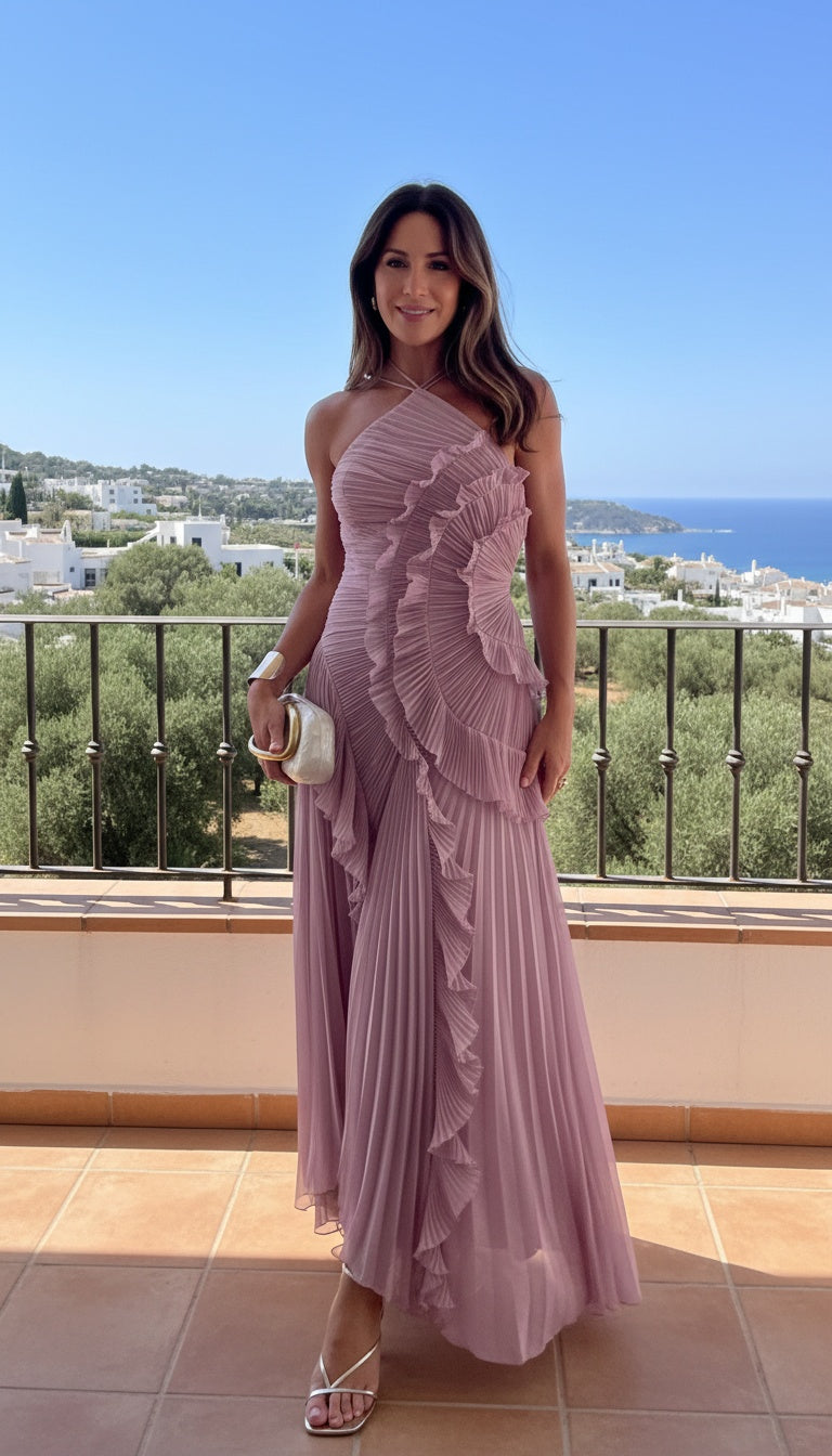 Luna | Vestido Elegante Plisado