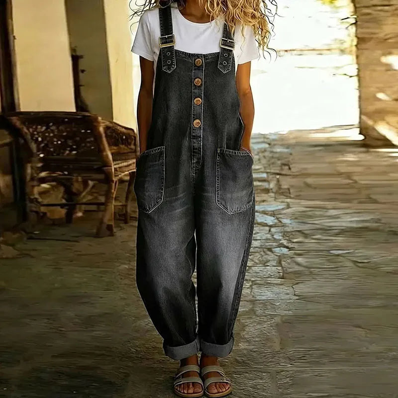 Mae™ | Peto vintage de algodón suave con efecto denim