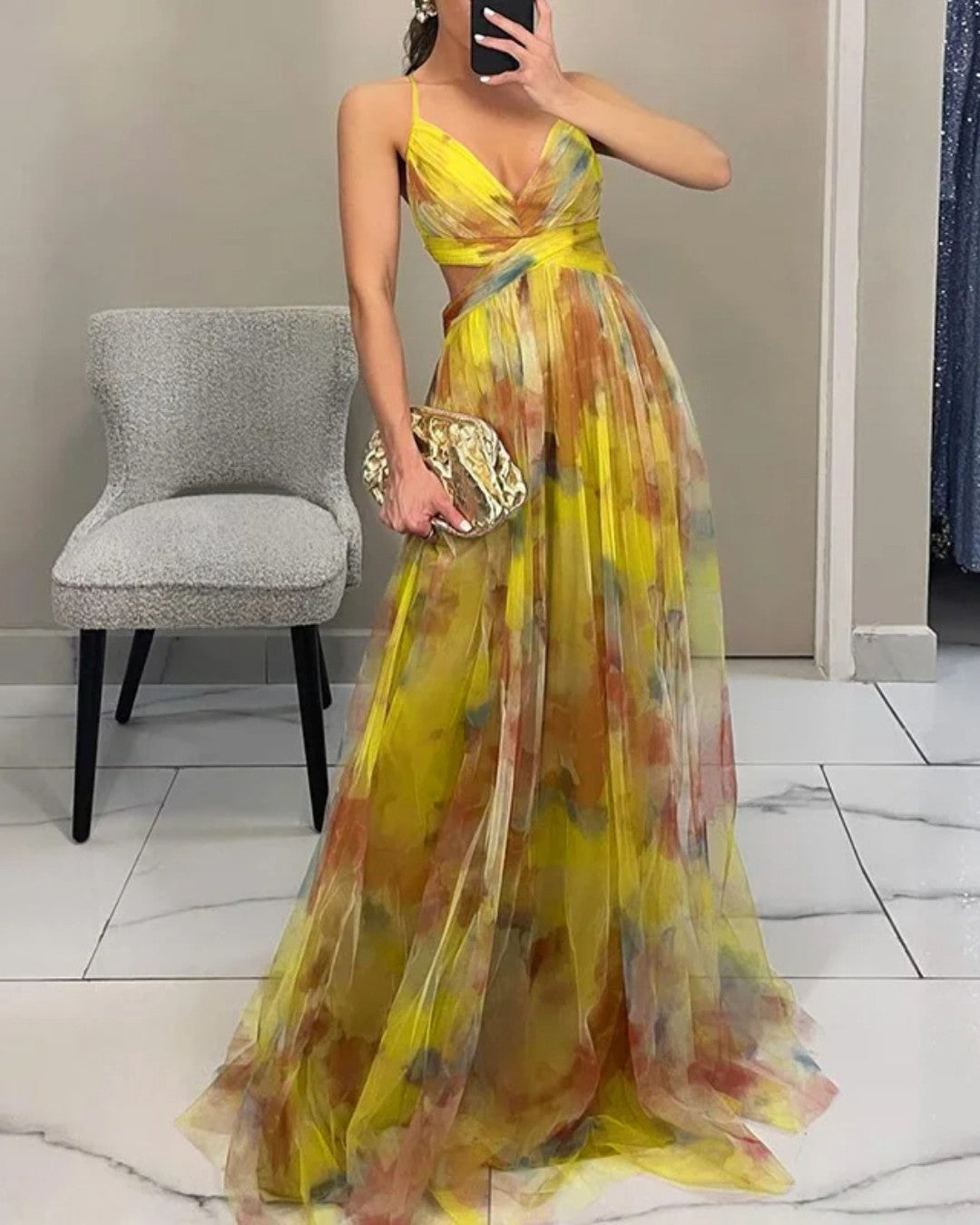 Griselda | Vestido largo con estampado floral