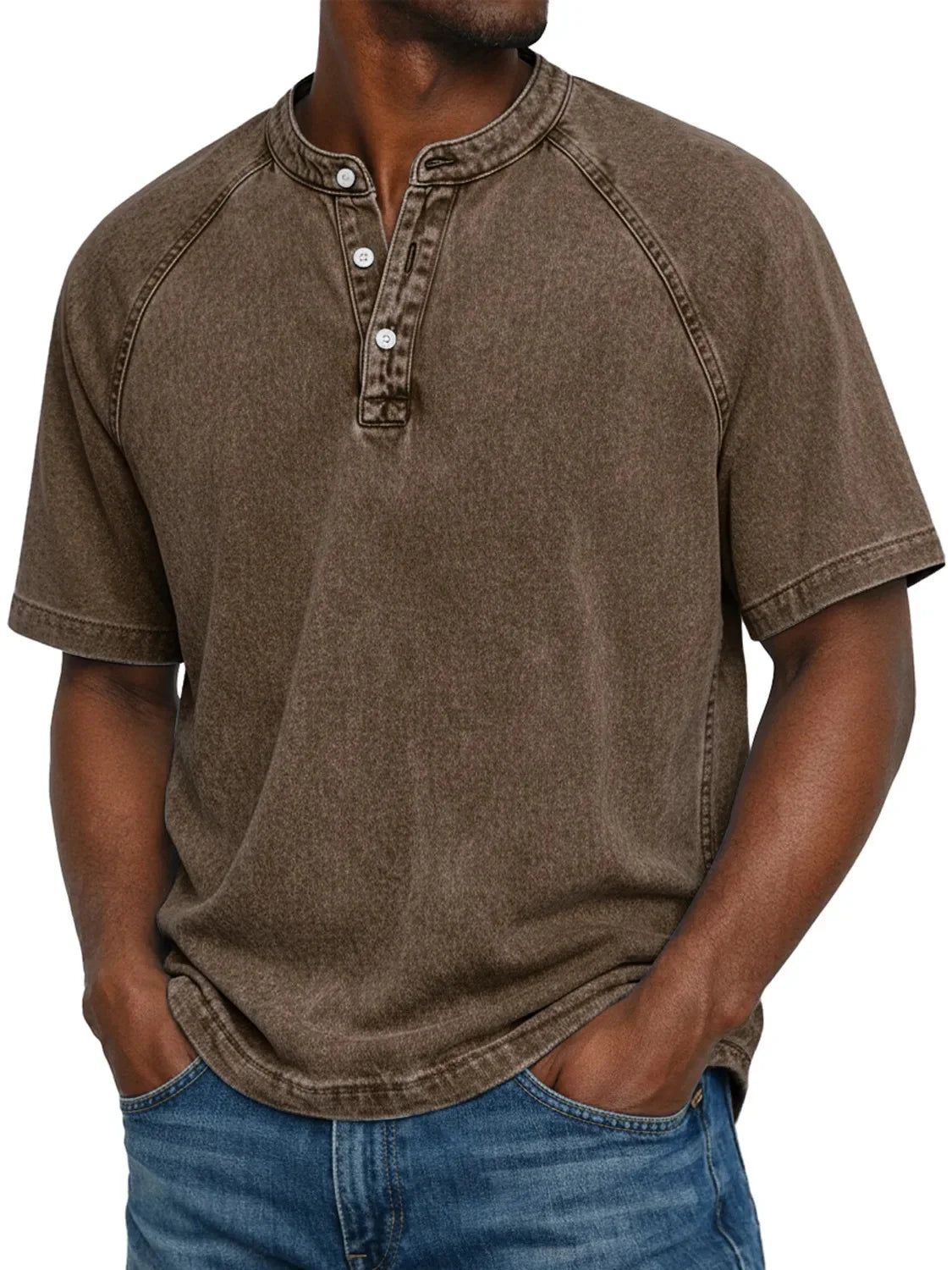 Mario | Camisa vintage de hombre con botones
