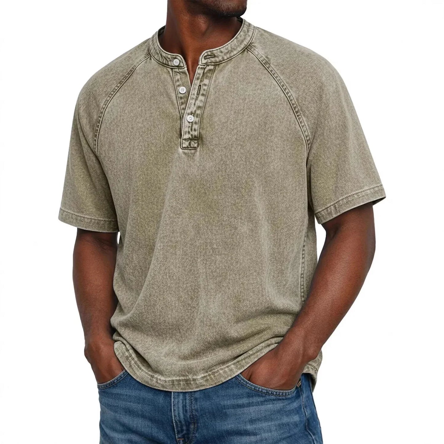 Mario | Camisa vintage de hombre con botones