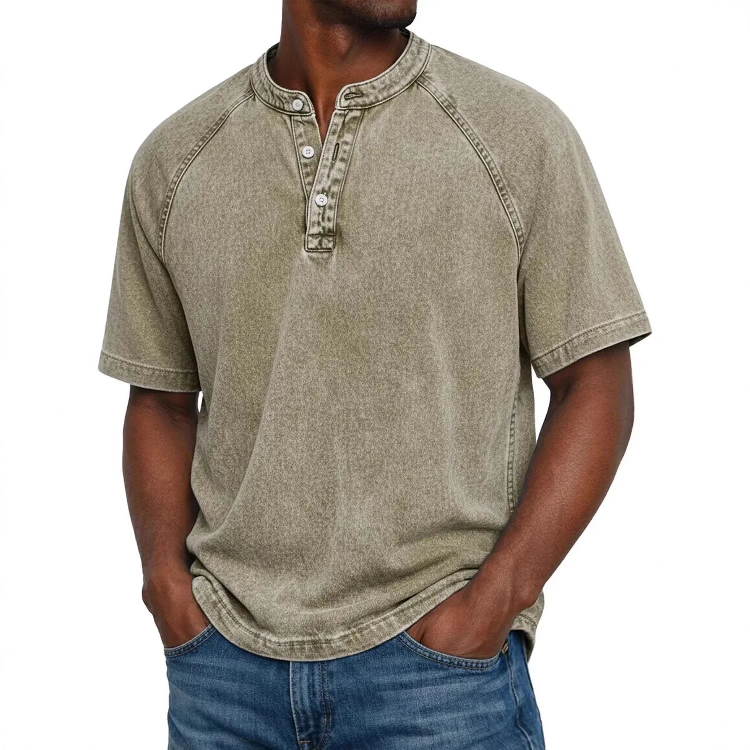 Mario | Camisa vintage de hombre con botones
