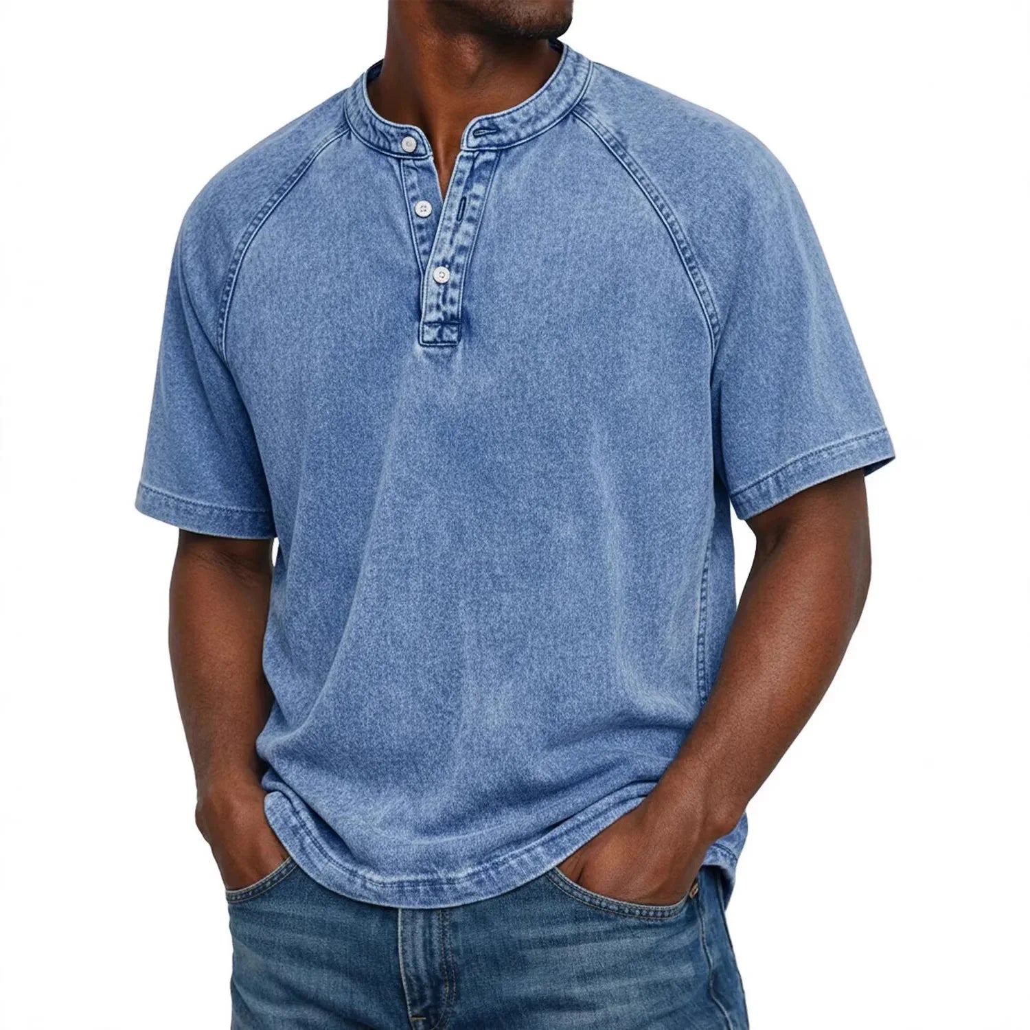 Mario | Camisa vintage de hombre con botones