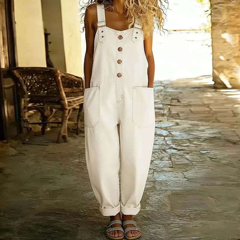 Mae™ | Peto vintage de algodón suave con efecto denim