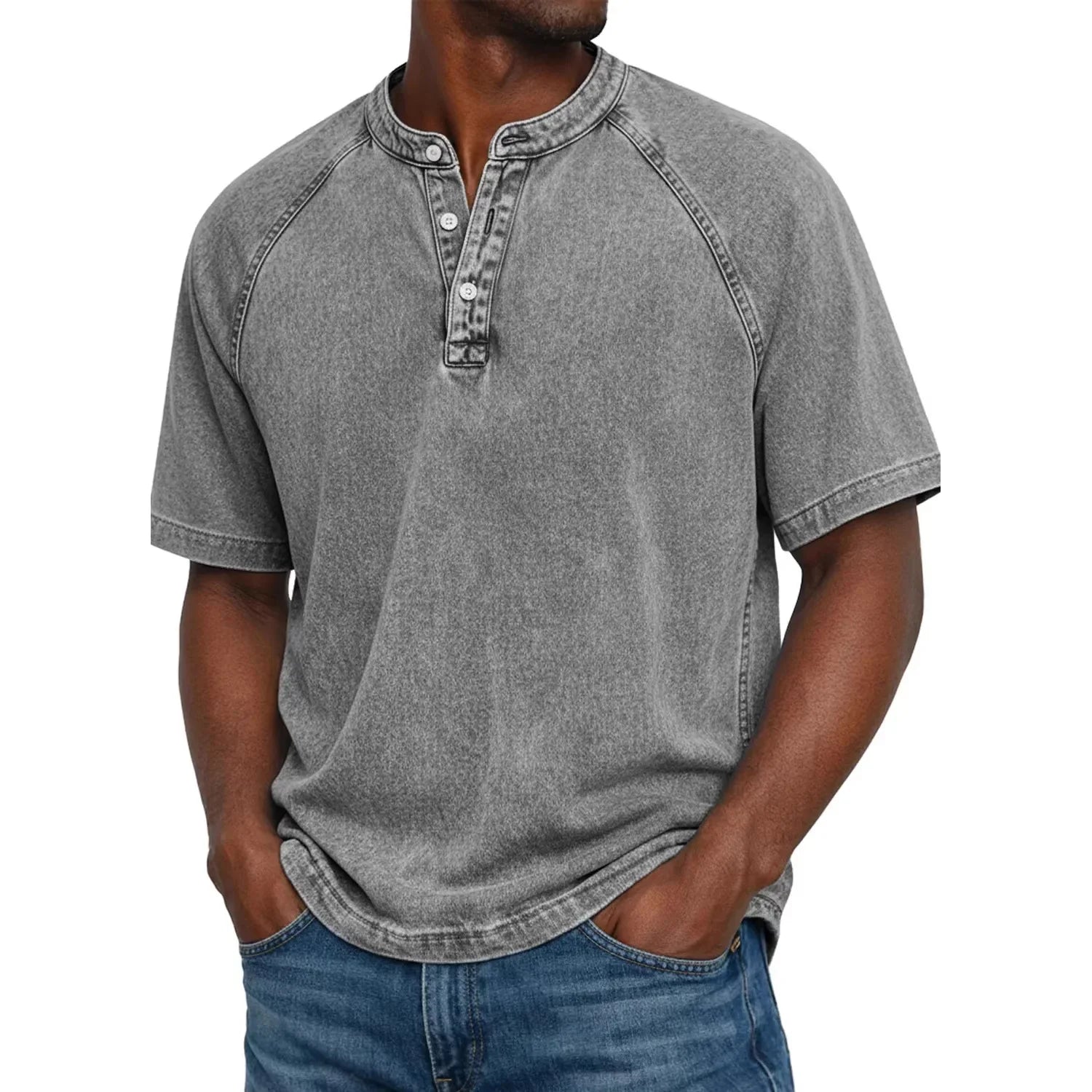 Mario | Camisa vintage de hombre con botones