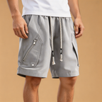 Short Deportivo Cargo con Bolsillos Zip