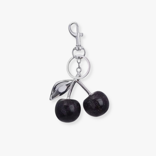 Cherry | Llavero color negro ciruelas