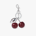 Cherry | Llavero color plata ciruelas