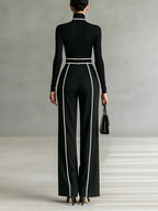 Vera™ | Conjunto elegante con detalles en contraste