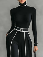 Vera™ | Conjunto elegante con detalles en contraste
