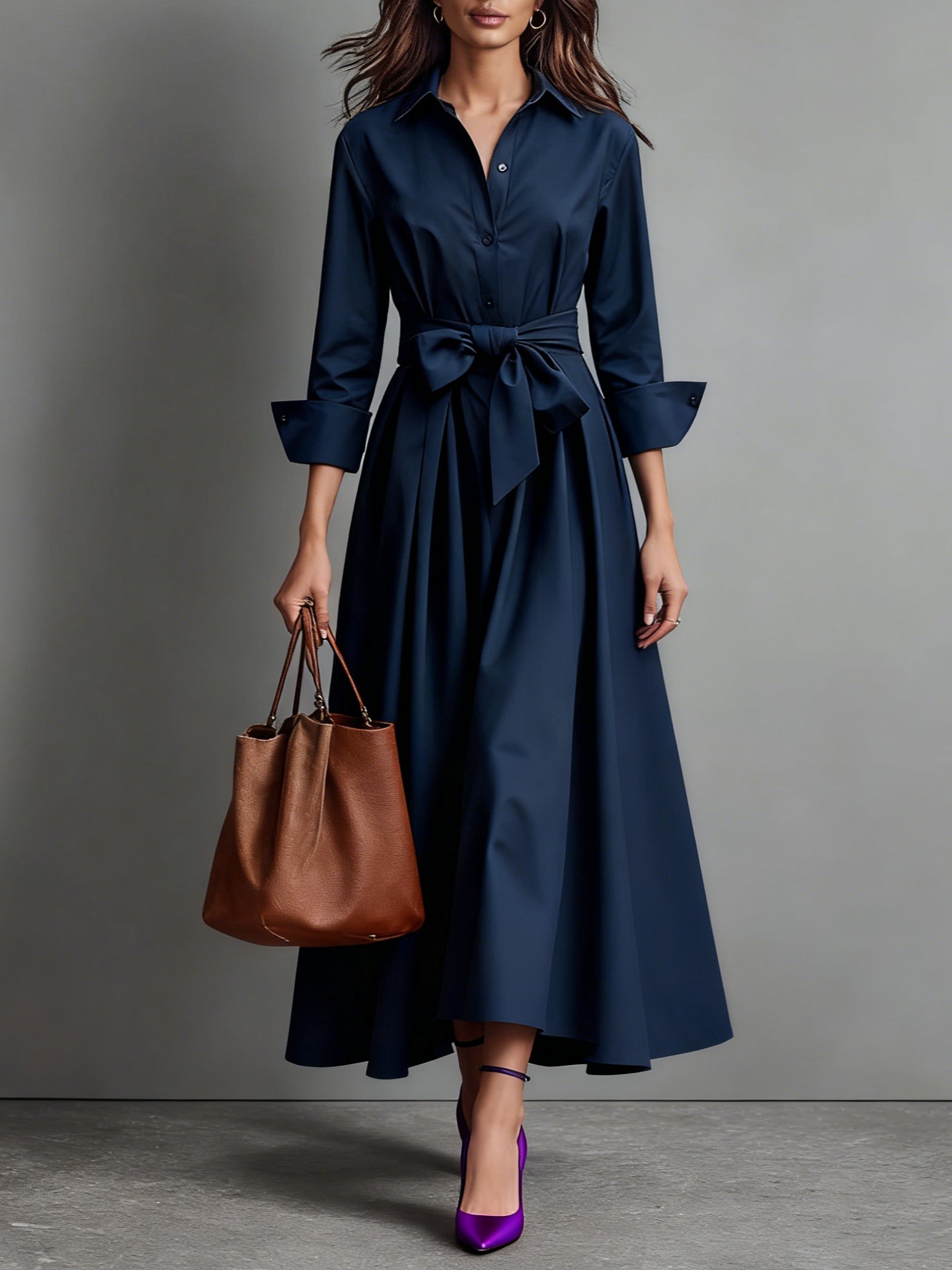 Marise™ | Elegante vestido largo con detalle de lazo