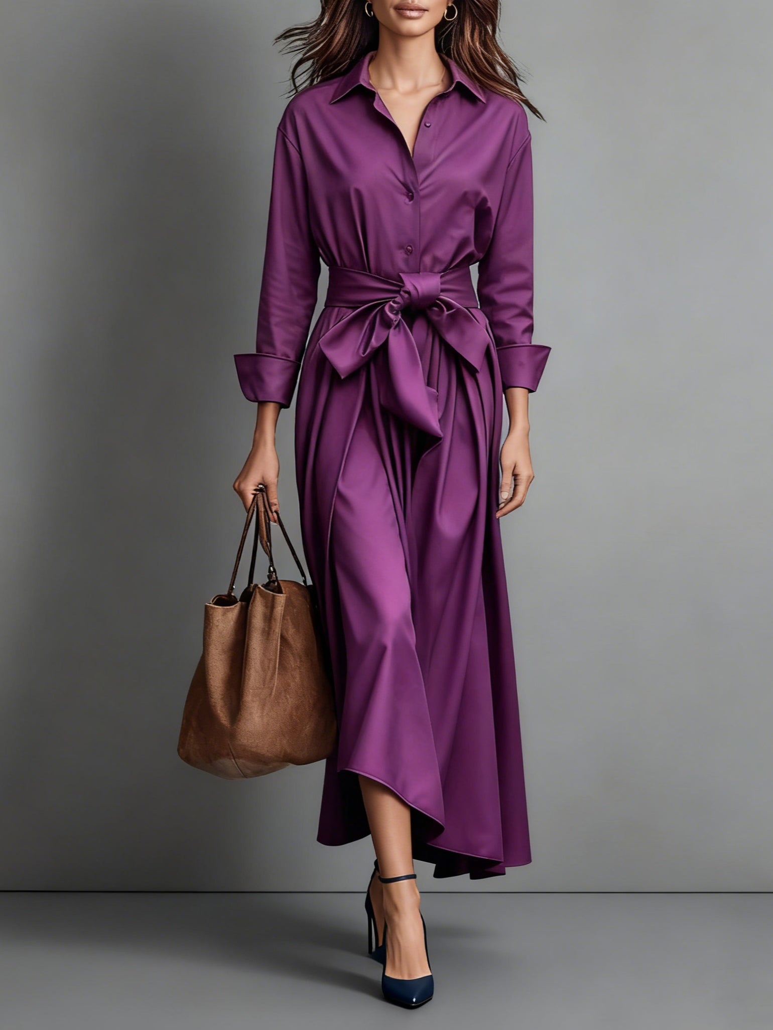 Marise™ | Elegante vestido largo con detalle de lazo