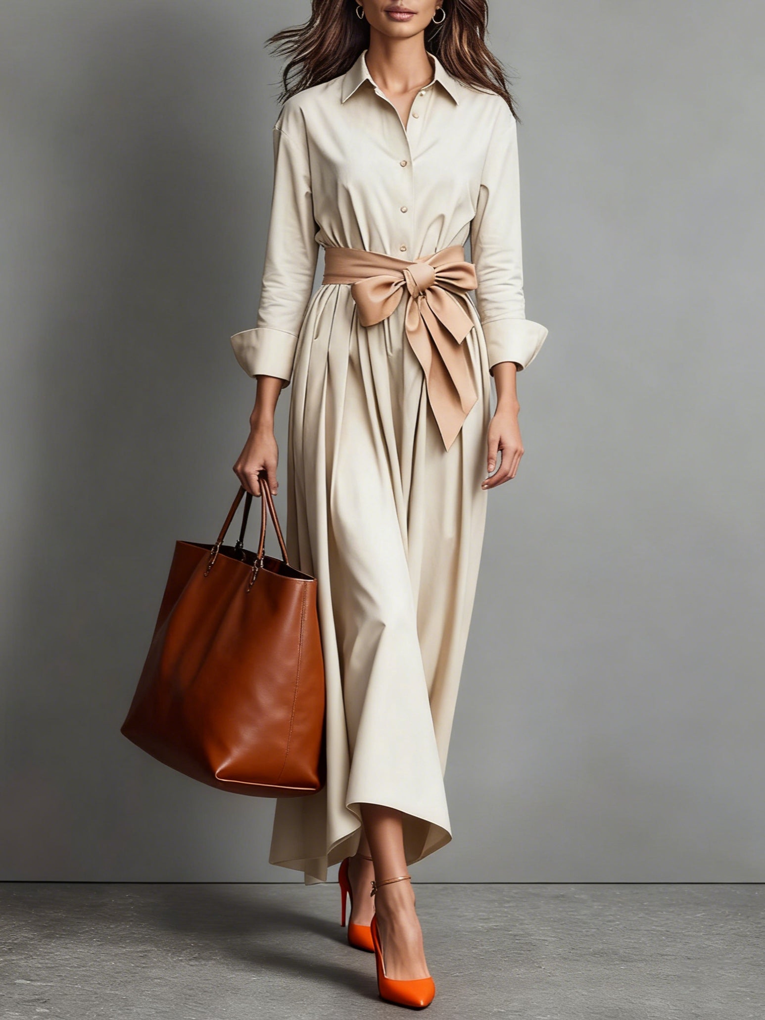 Marise™ | Elegante vestido largo con detalle de lazo