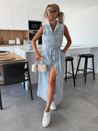 Giorgia | Vestido largo de denim