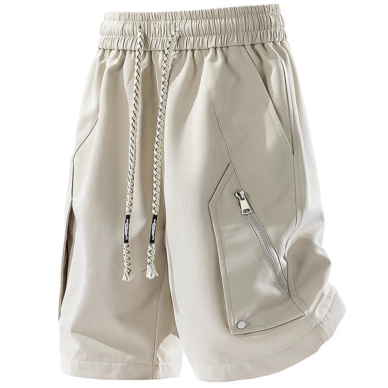 Short Deportivo Cargo con Bolsillos Zip