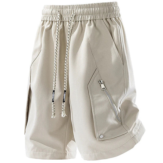Short Deportivo Cargo con Bolsillos Zip